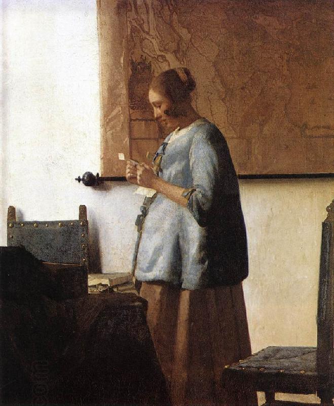 VERMEER VAN DELFT, Jan Woman in Blue Reading a Letter ng China oil painting art